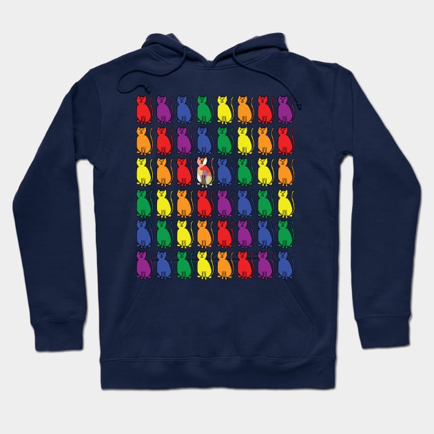 Pride of Cats Hoodie by ellenhenryart